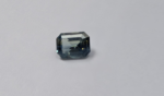 Safir opalescent verde emerald cut