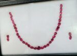 Set turmaline rubelit - colier + cercei