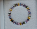 Safire multicolore hexagon alungit 3.2mm - imagine 2