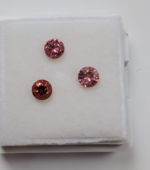 Safire culoare padparadscha 4mm - imagine 2